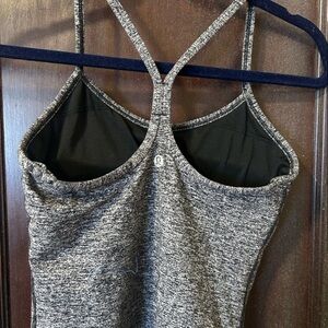 lululemon athletica Gray Fitted Sleeveless Tank Top